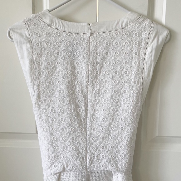 CAbi Lizzie White Eyelet Front Tie Dress #5106 - Picture 10 of 16